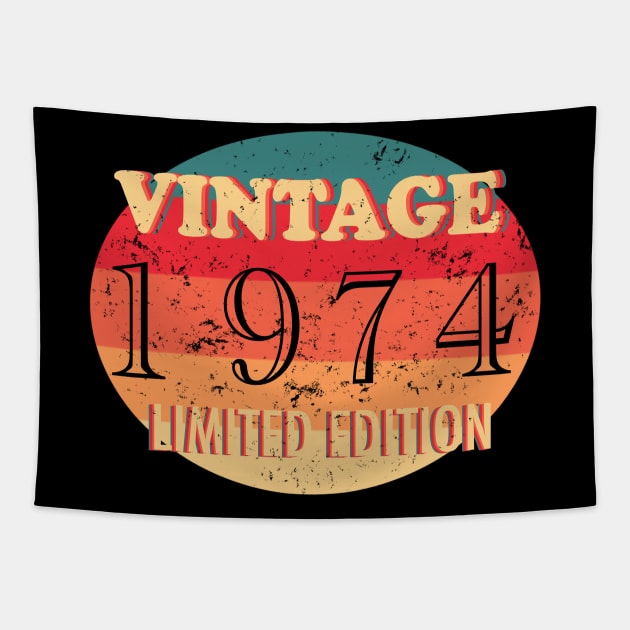 Vintage 1974 Limited Edition Tapestry by Whisky1111