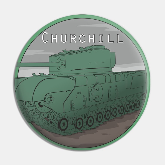 Churchill Heavy Infantry Tank Pin by FAawRay