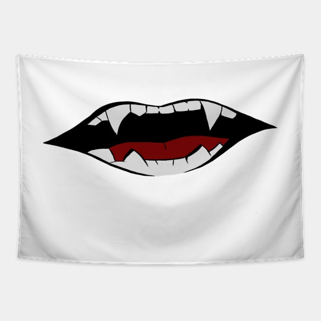 Fangs Tapestry by ToughCookie98