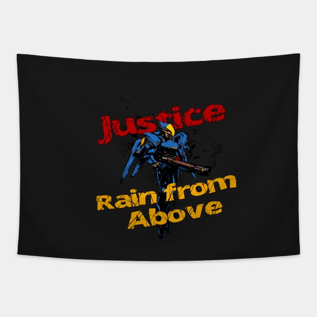 Justice rain from above! (Ver.1) Tapestry by Manoss