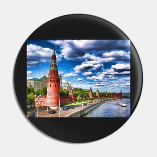 View at the Kremlin, Moscow, Russia Pin