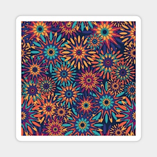 Colorful oriental seamless pattern Magnet