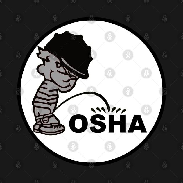 Calvin Pee on OSHA by  The best hard hat stickers 