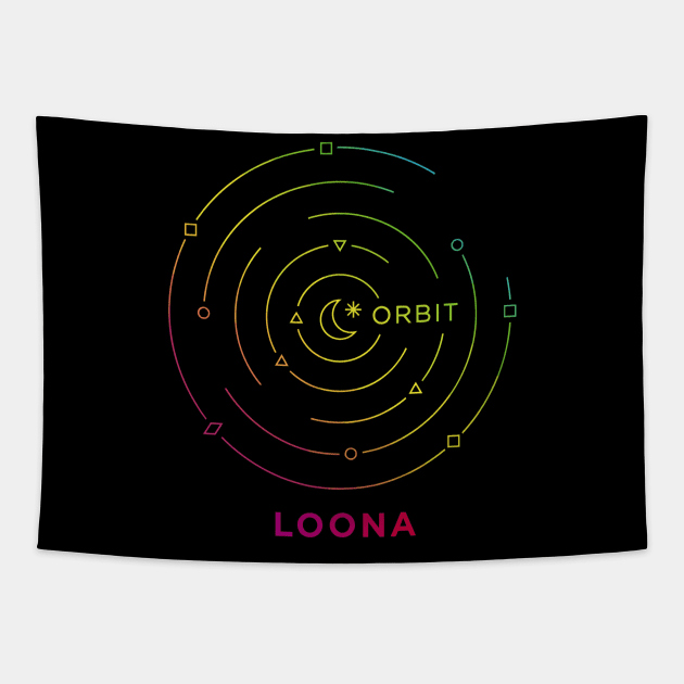 KPOP GIRLGROUP LOONA ORBIT FANDOM LOGO Tapestry by LySaTee