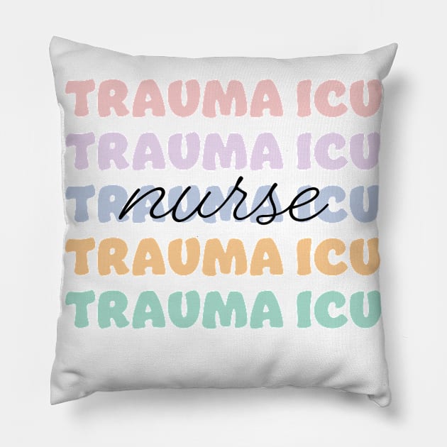 trauma icu nurse Pillow by ithacaplus