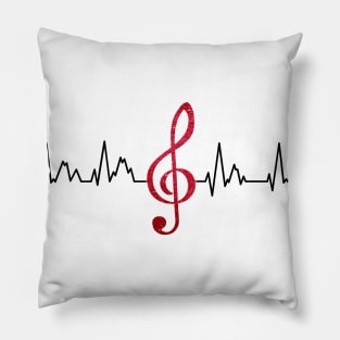 music is inside my heart Pillow