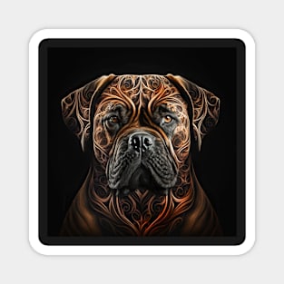 A Fractal Design of A Bullmastiff Magnet