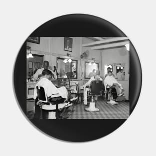 Capitol Barber Shop, 1938. Vintage Photo Pin