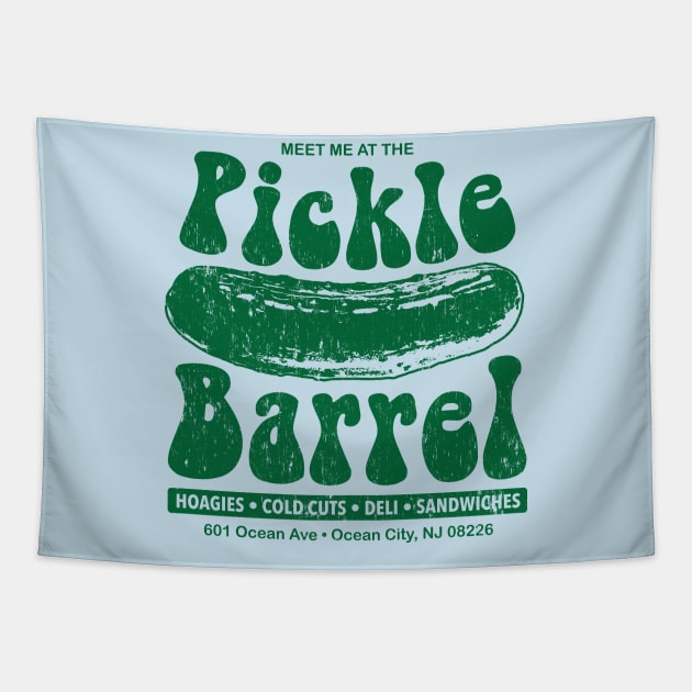 Pickle Barrel - BACK PRINT Tapestry by mcillustrator