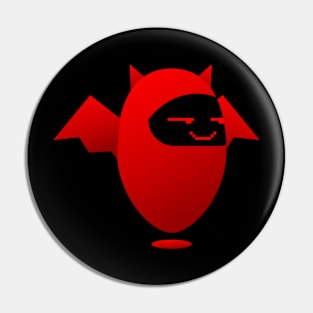 Devil EmotBot Pin