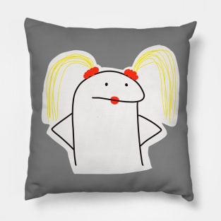 Stickwoman Pillow