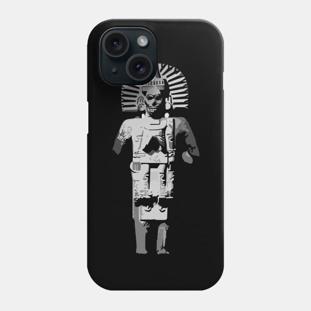 Aztec God Of Death Phone Case by UsuallyUnusual