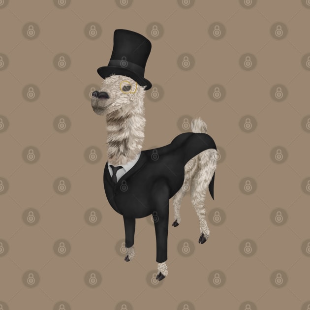 Fancy Llama in a top hat by KritwanBlue