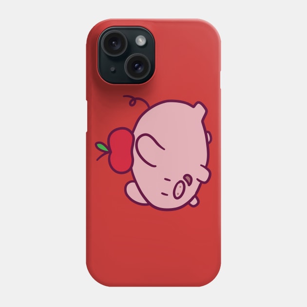 Apple Pig Phone Case by saradaboru