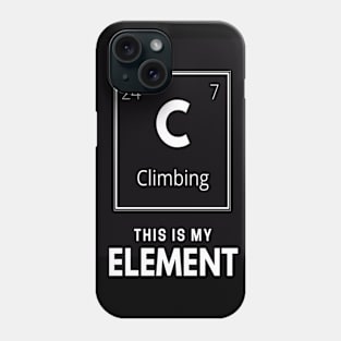 Funny chemical element climbing design Phone Case