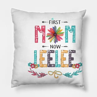 First Mom Now Leelee Wildflowers Happy Mothers Day Pillow