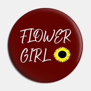 Flower Girl sunflower Pin