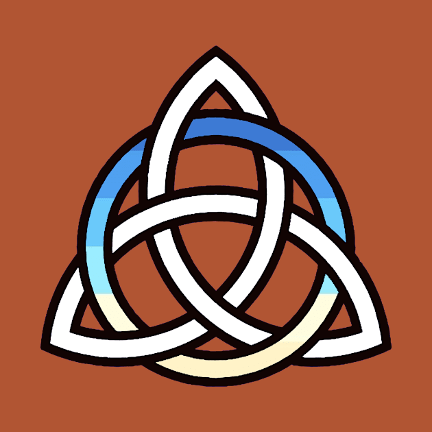 Uranic Pride Encircled Triquetra by QAFWarlock