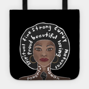 BLACK Women Empowerment - Empowered Women Quotes Tote