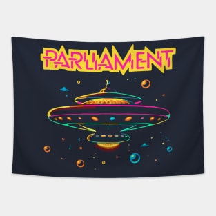 Parliament Funkadelic Retro Mothership UFO Rock Funk Throwback Tapestry