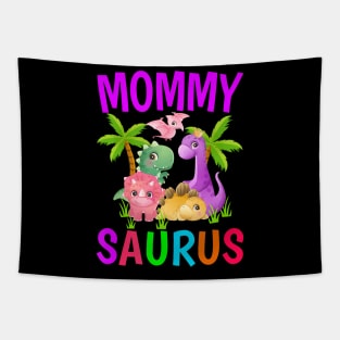 Mommy Saurus Birthday Boy Mom Dinosaur First Birthday Tapestry