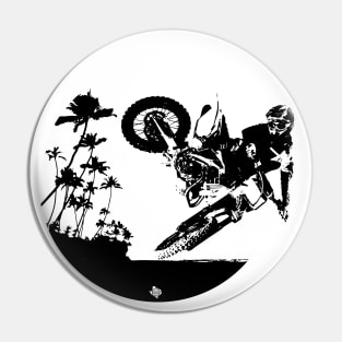 Motocross Palms Pin