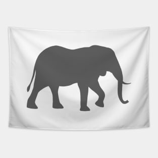 African Elephant Silhouette Tapestry