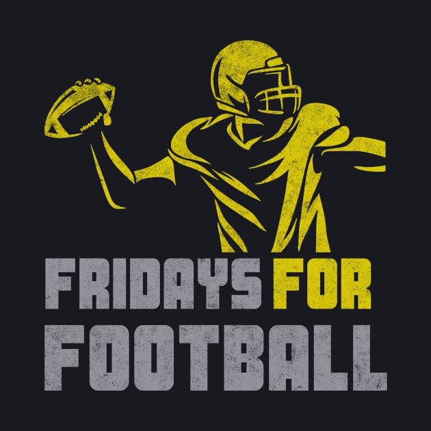 Fridays for Football American Football Player by Foxxy Merch