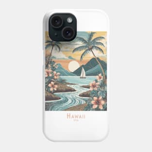 Hawaii Vintage Retro Sunset Serenity Phone Case