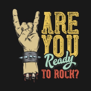 Are You Ready To Rock Pop Art Ave Music T-Shirt