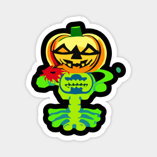 Funny Halloween Skeleton Magnet