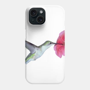 Hummingbird Pink Flower Phone Case