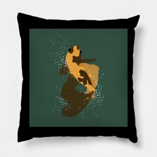 Orange and Black Koi Pillow