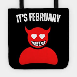 In February We Wear Red, It's February, Devils Love Tote