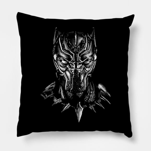 Shaded Black Panther Pillow by Danispolez_illustrations