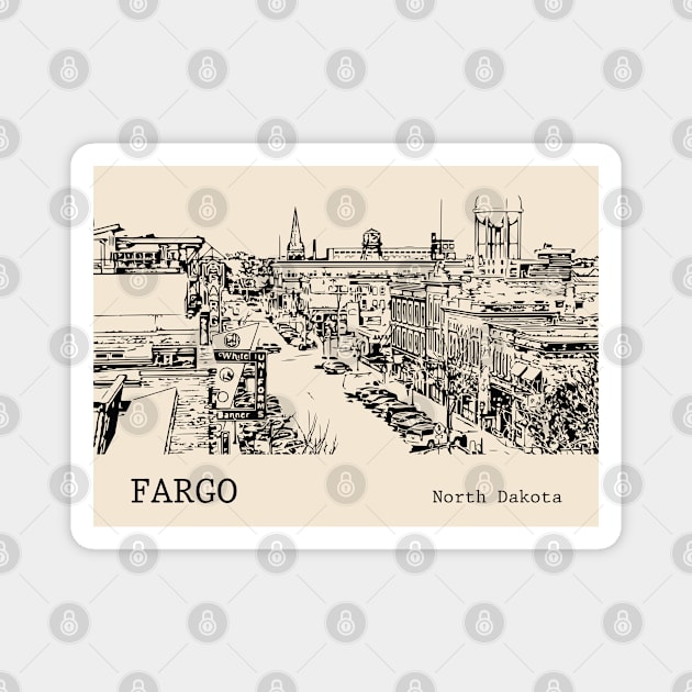 Fargo North Dakota Magnet by Lakeric