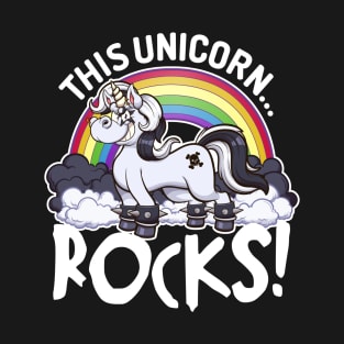 This Unicorn Rocks Cartoon T-Shirt