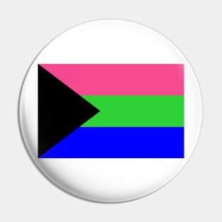 Demi-Polysexual Pride Flag Pin