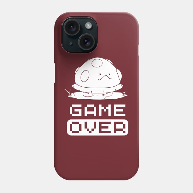 Game Over Design (white print) Phone Case by CreatorJ