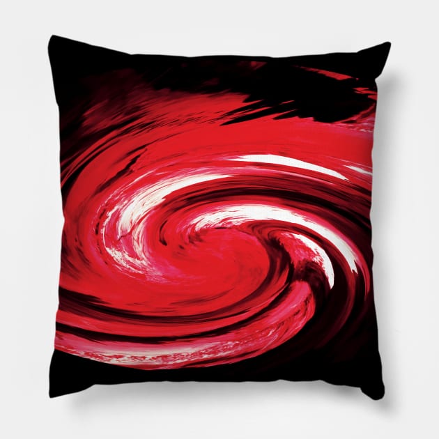 red wave Pillow by rclsivcreative