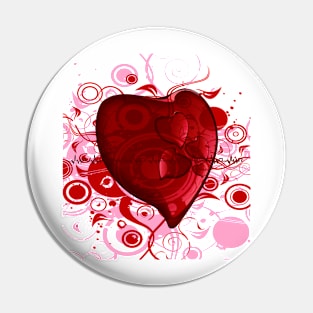 RED HEART Pin