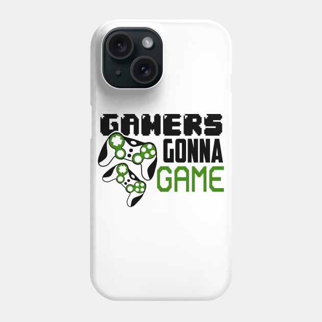 Gamers gonna game Phone Case by Peach Lily Rainbow