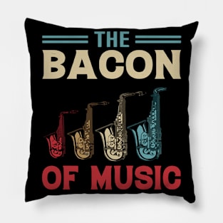 The Bacon of Music Design Saxophone Pillow