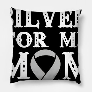 Parkinsons Tshirt Mom Disease Awareness Support Pillow