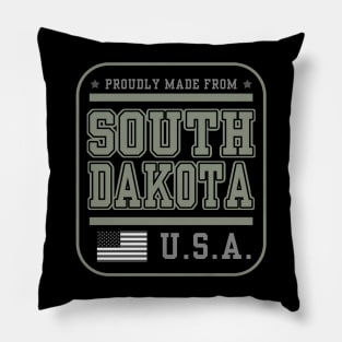 Born in South Dakota - Made from South Dakota Pillow