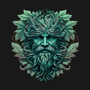 Jack Of The Wood Traditional Pagan Celtic Greenman T-Shirt