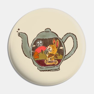 Bunny in Tea Pot Pin