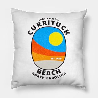 Currituck Beach, NC Summertime Vacationing Abstract Sunrise Pillow