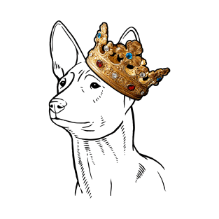 Basenji Dog King Queen Wearing Crown T-Shirt