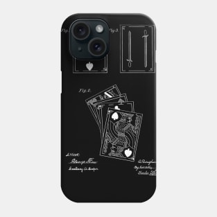 Playing Cards Vintage Patent Drawing Phone Case